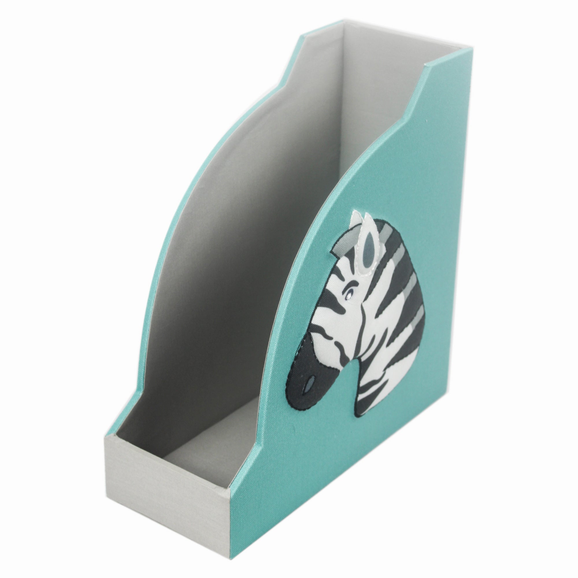 Zebra Design Magazine Holder & Stationery Organizer (Set of 2)