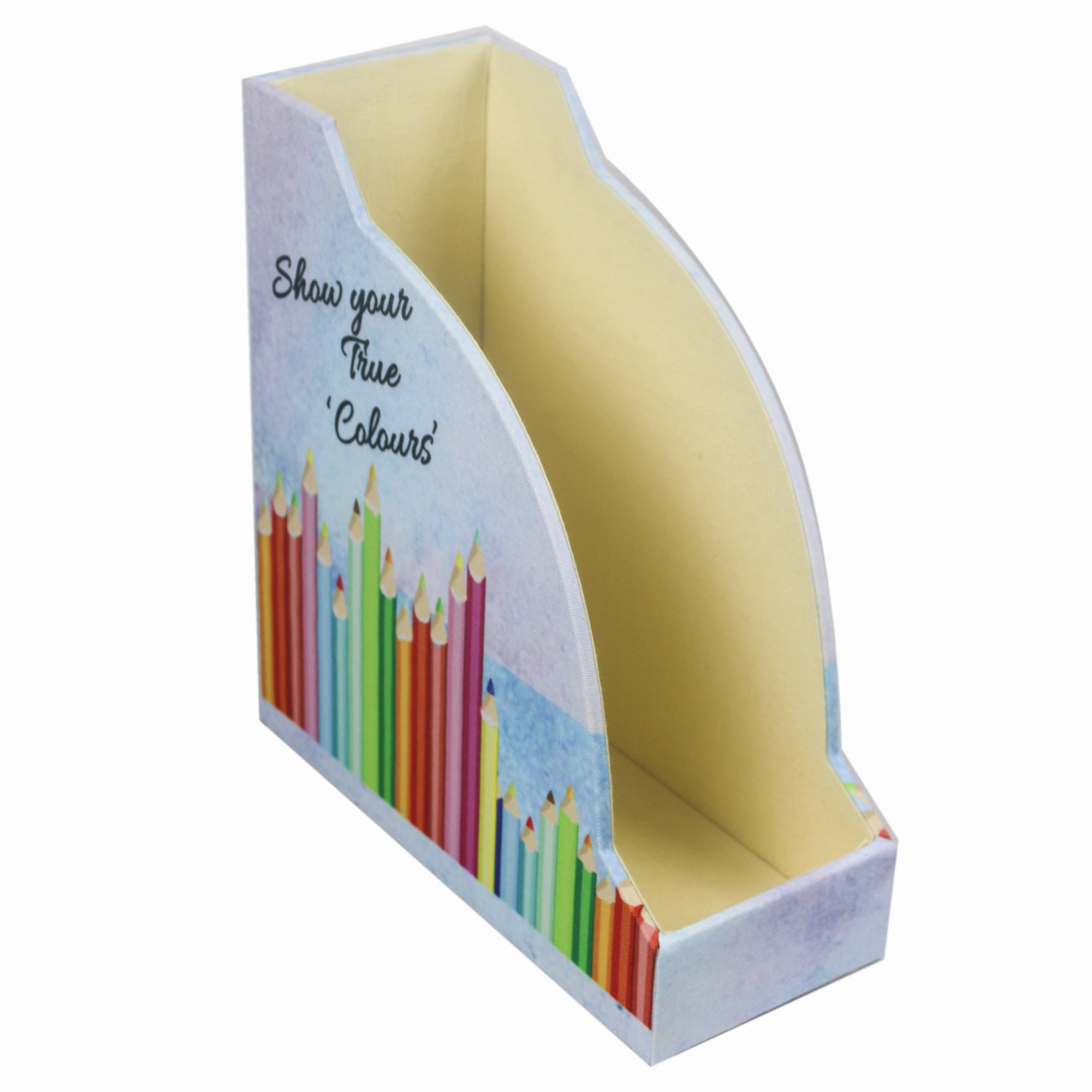 Rainbow Design Magazine Holder & Stationery Organizer (Set of 2)