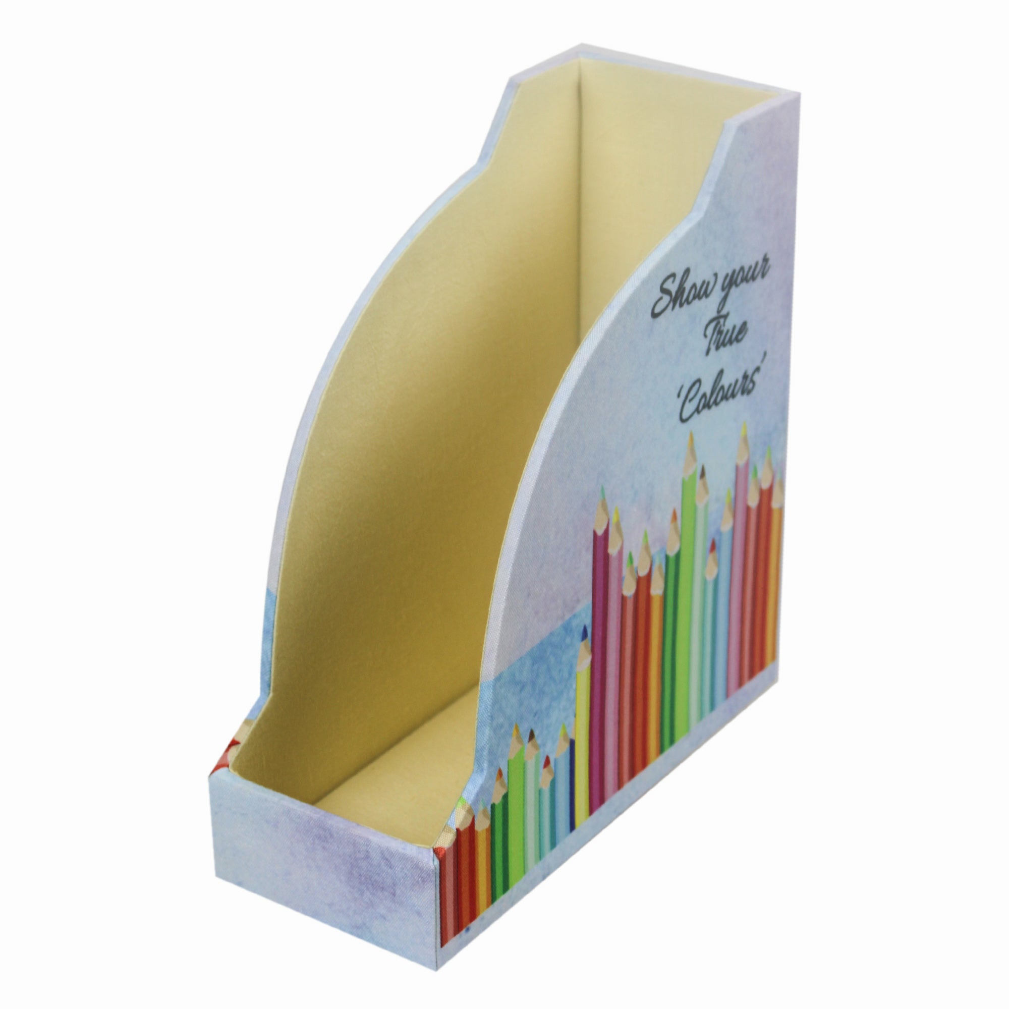 Rainbow Design Magazine Holder & Stationery Organizer (Set of 2)