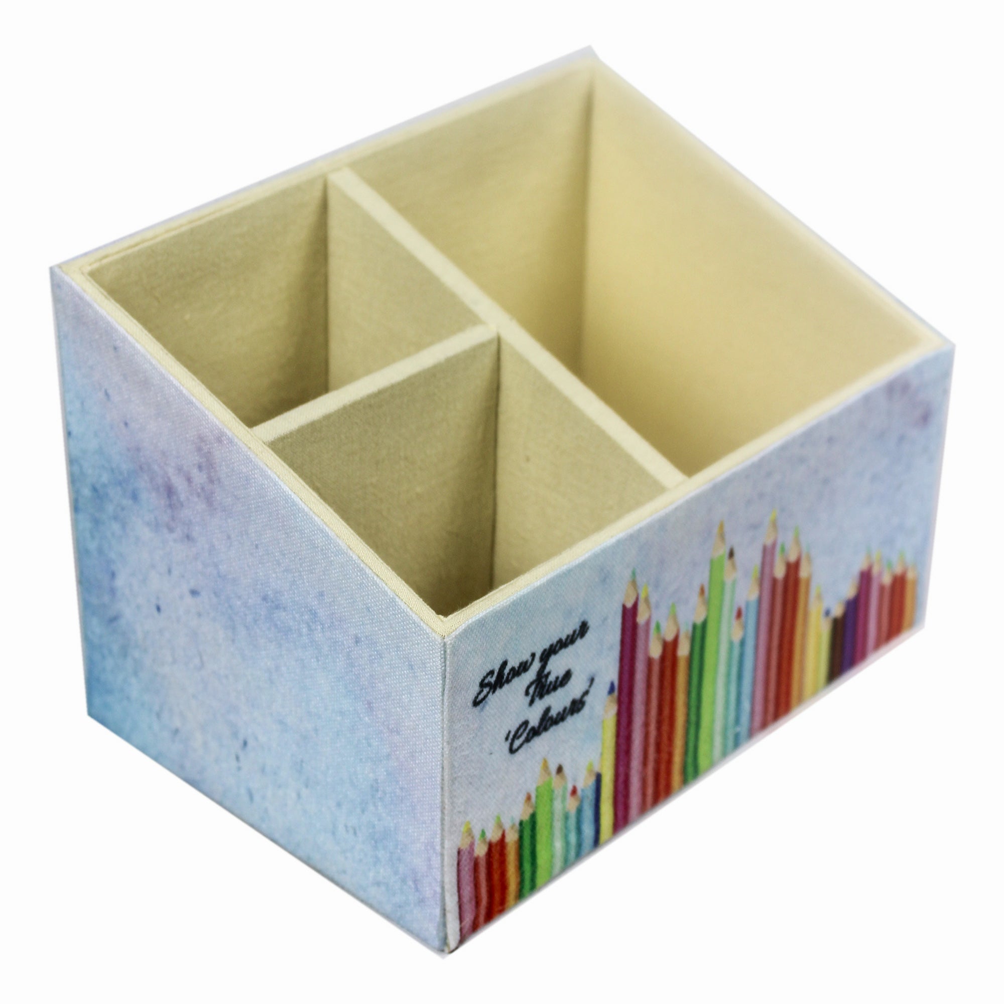 Rainbow Design Stationary Organizer & Pen Holder (Set of 2)
