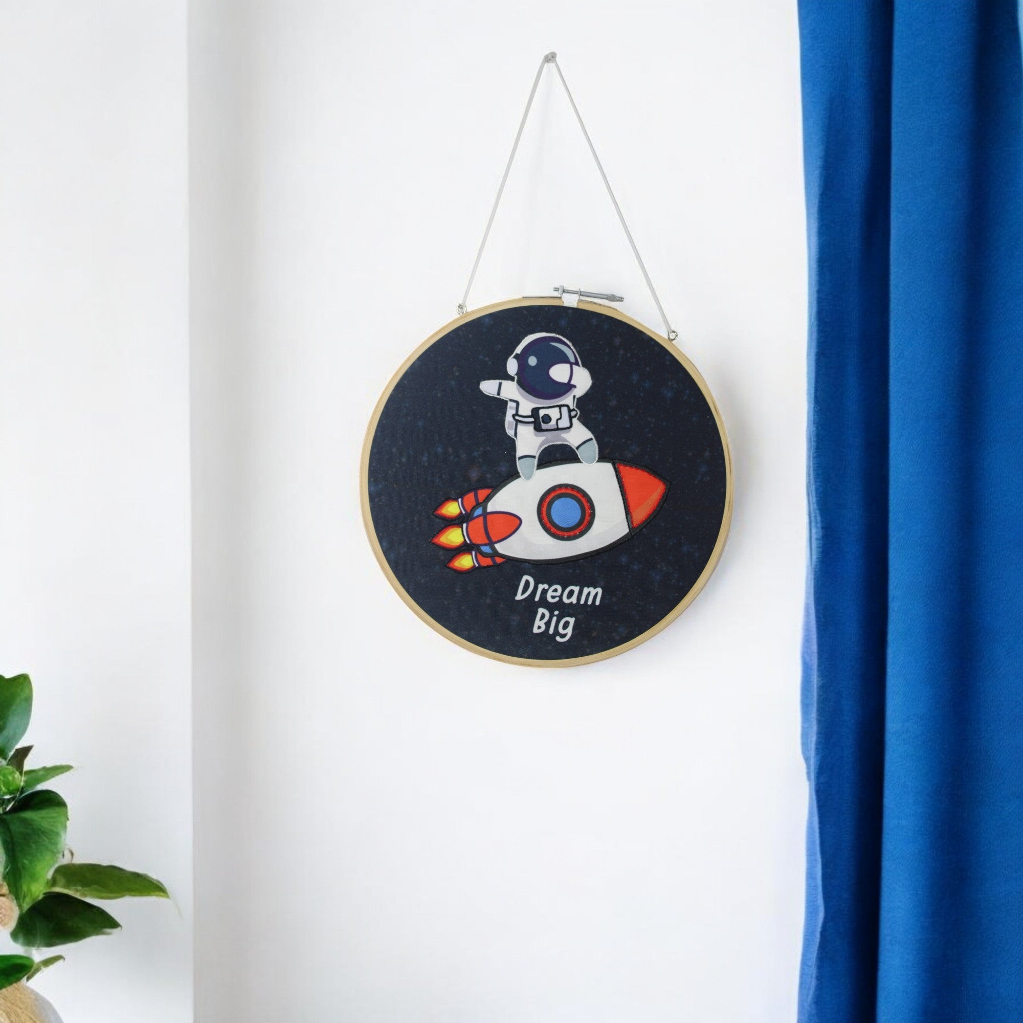 Astronaut Design Wall Hoop for Kids