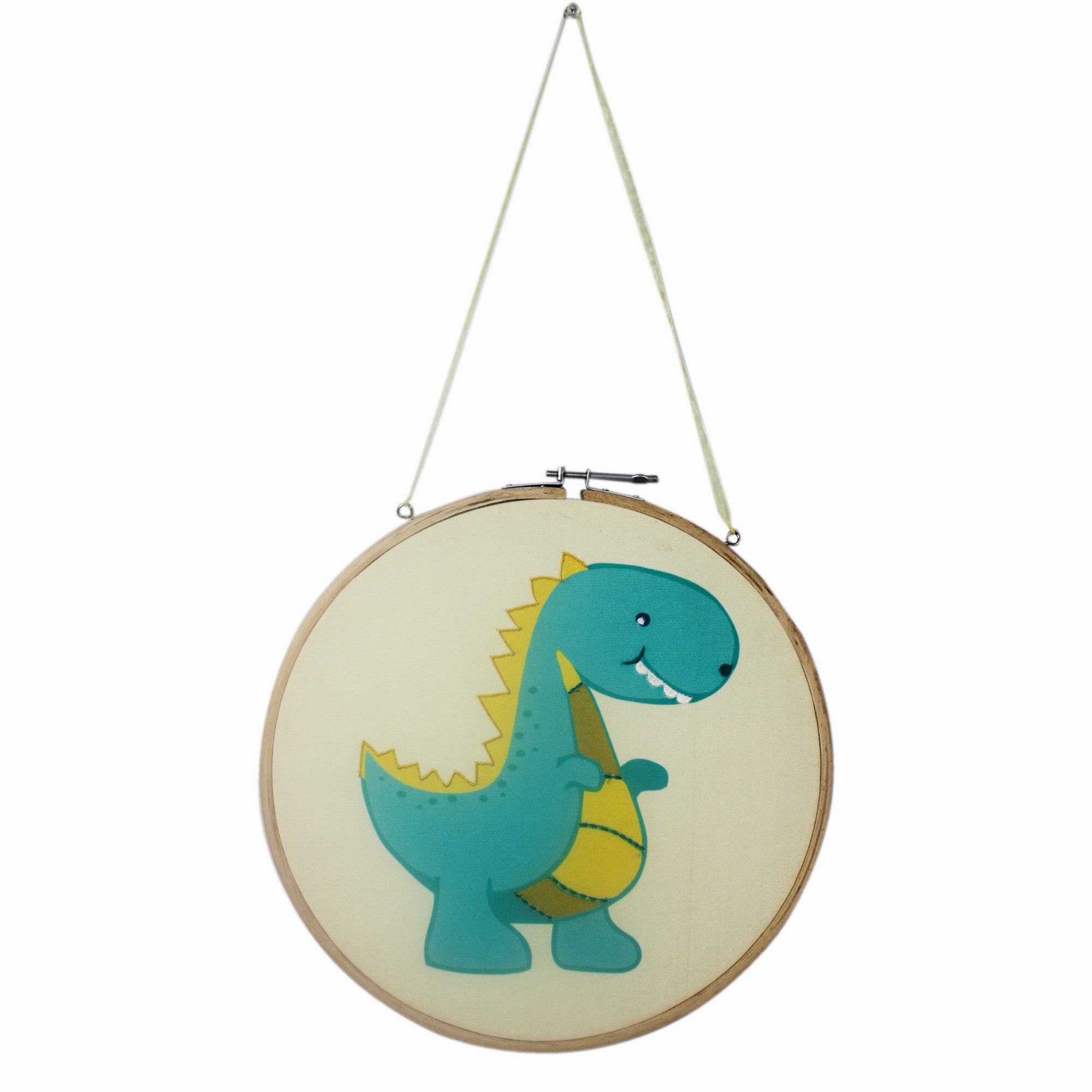 Embroidered Dinosaur Wall Hoop for Kids