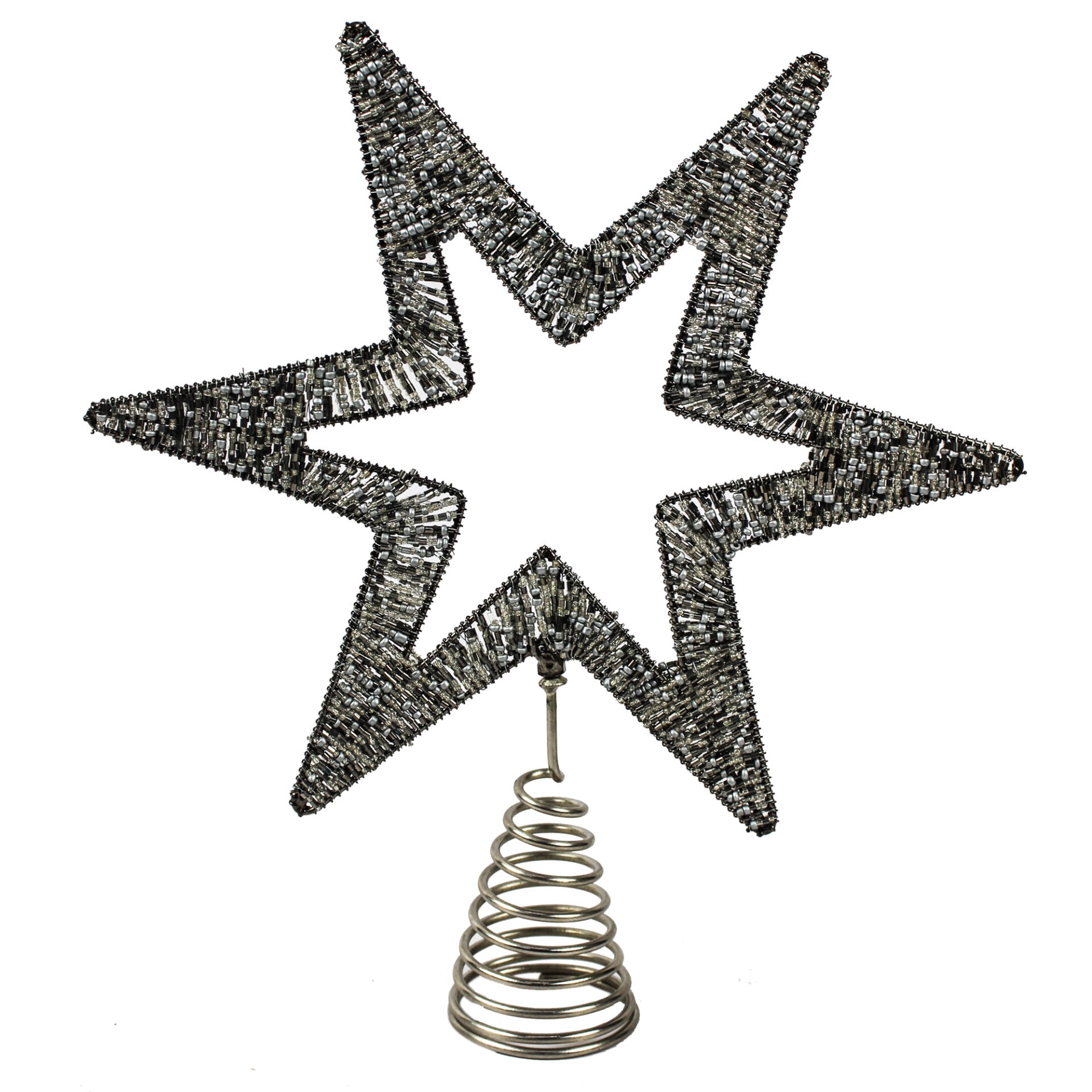 Beaded Shaped Tree Topper Christmas Decoration