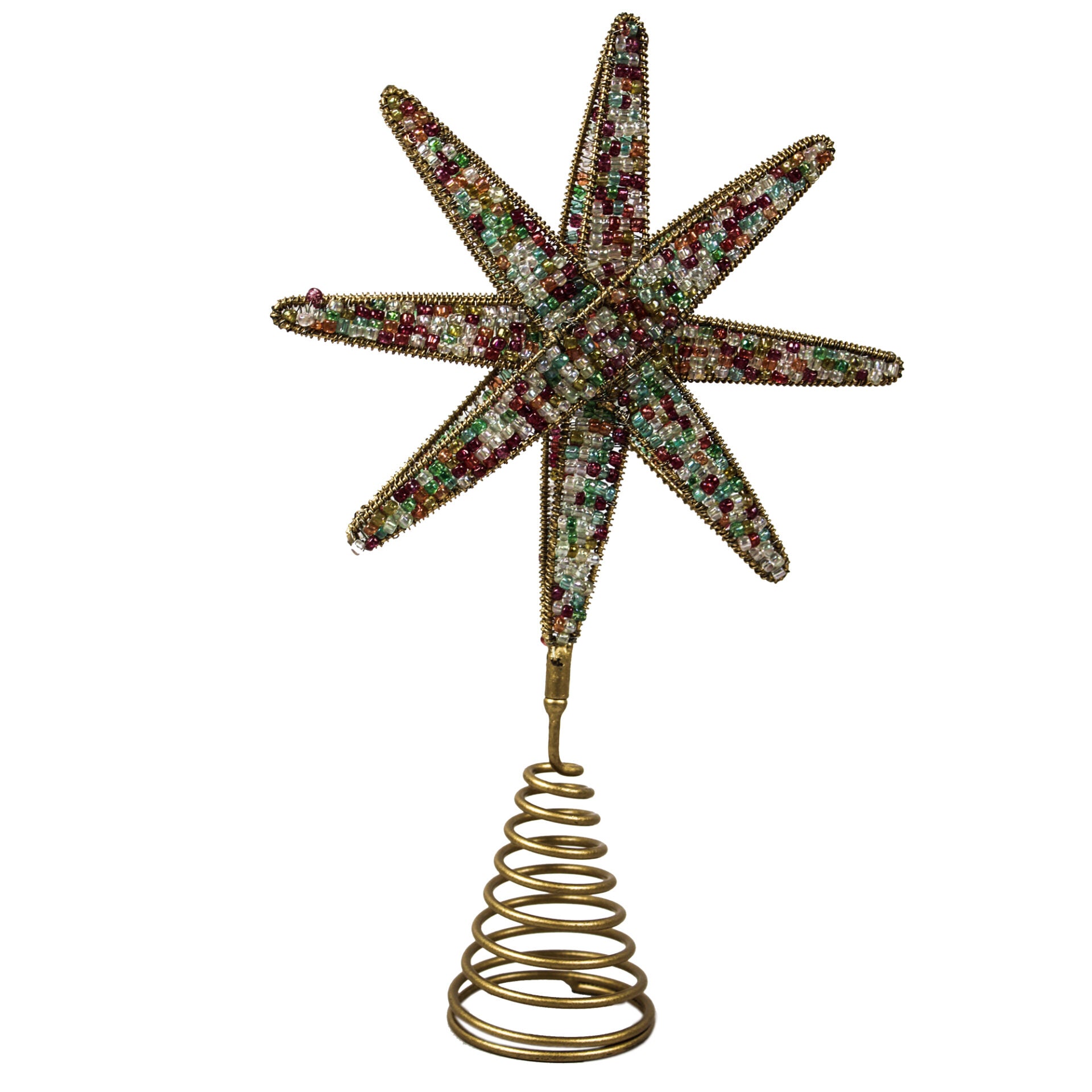 Multicolored Tree Topper for Christmas Tree Decoration