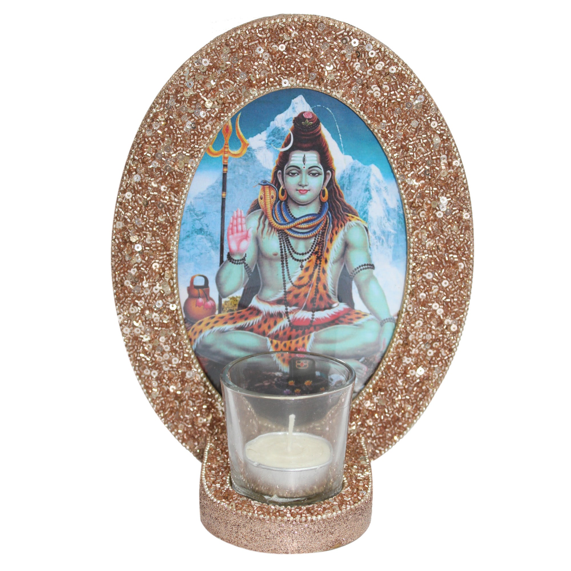 Decorative Lord Shiva Blessings Photo Frame (5x7 Inches)