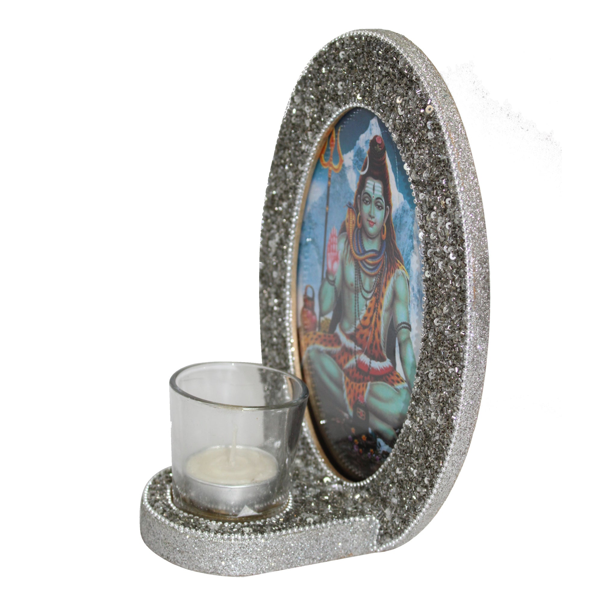 Decorative Lord Shiva Blessings Photo Frame (5x7 Inches) - TH-262
