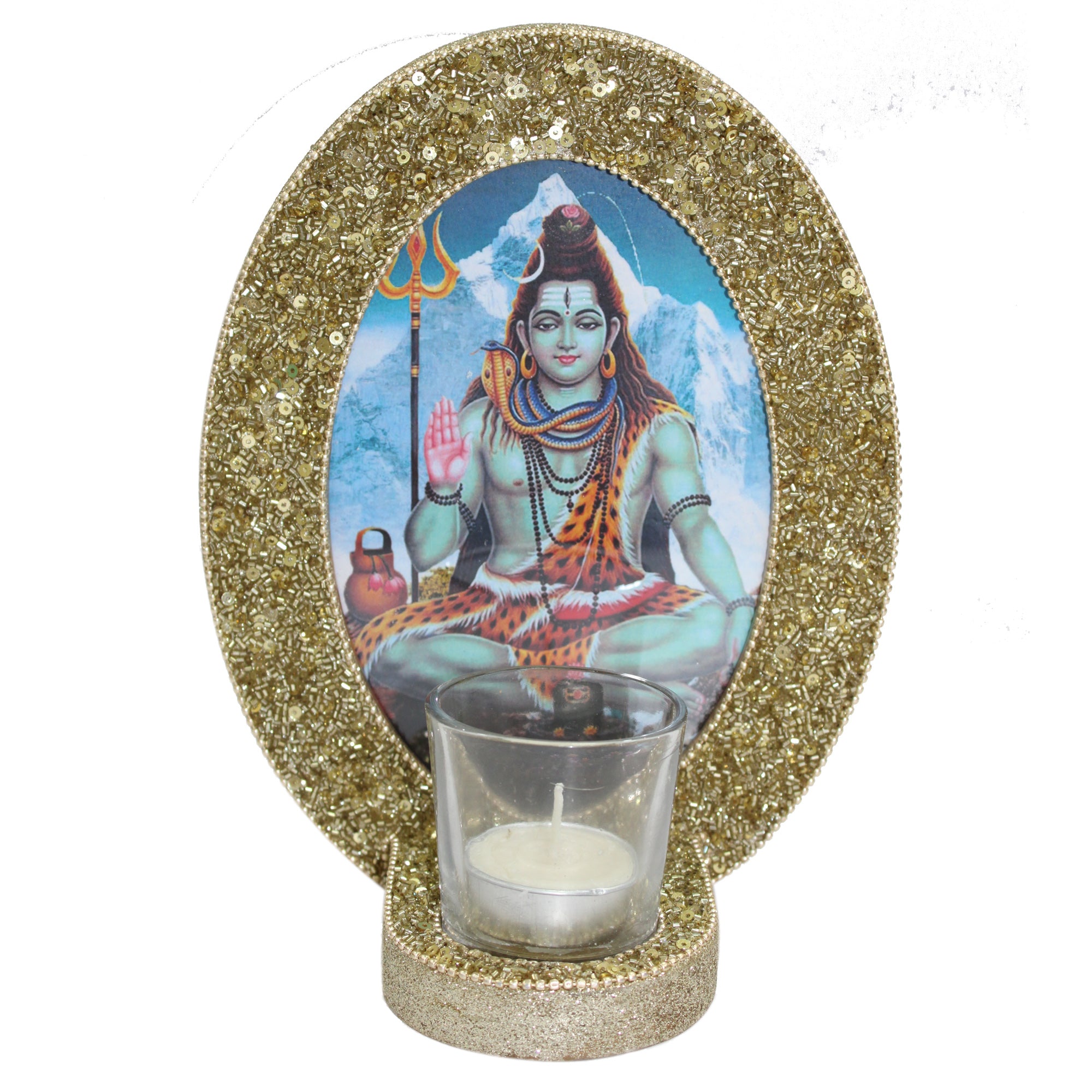 Decorative Lord Shiva Blessings Photo Frame (5x7 Inches)- TH-273