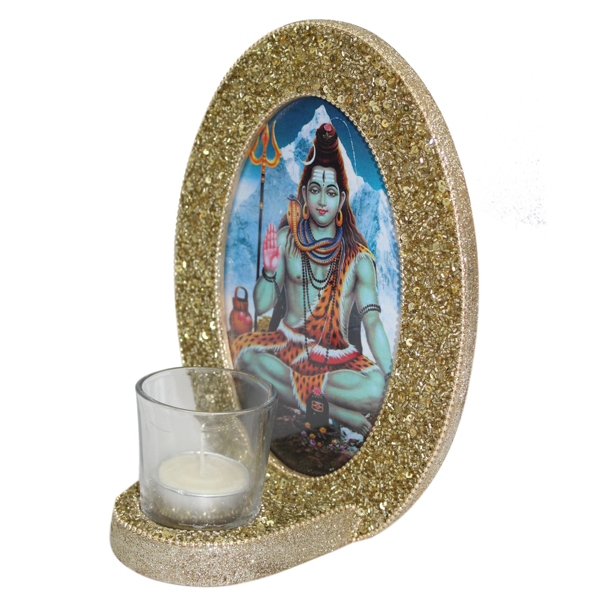 Decorative Lord Shiva Blessings Photo Frame (5x7 Inches)- TH-273
