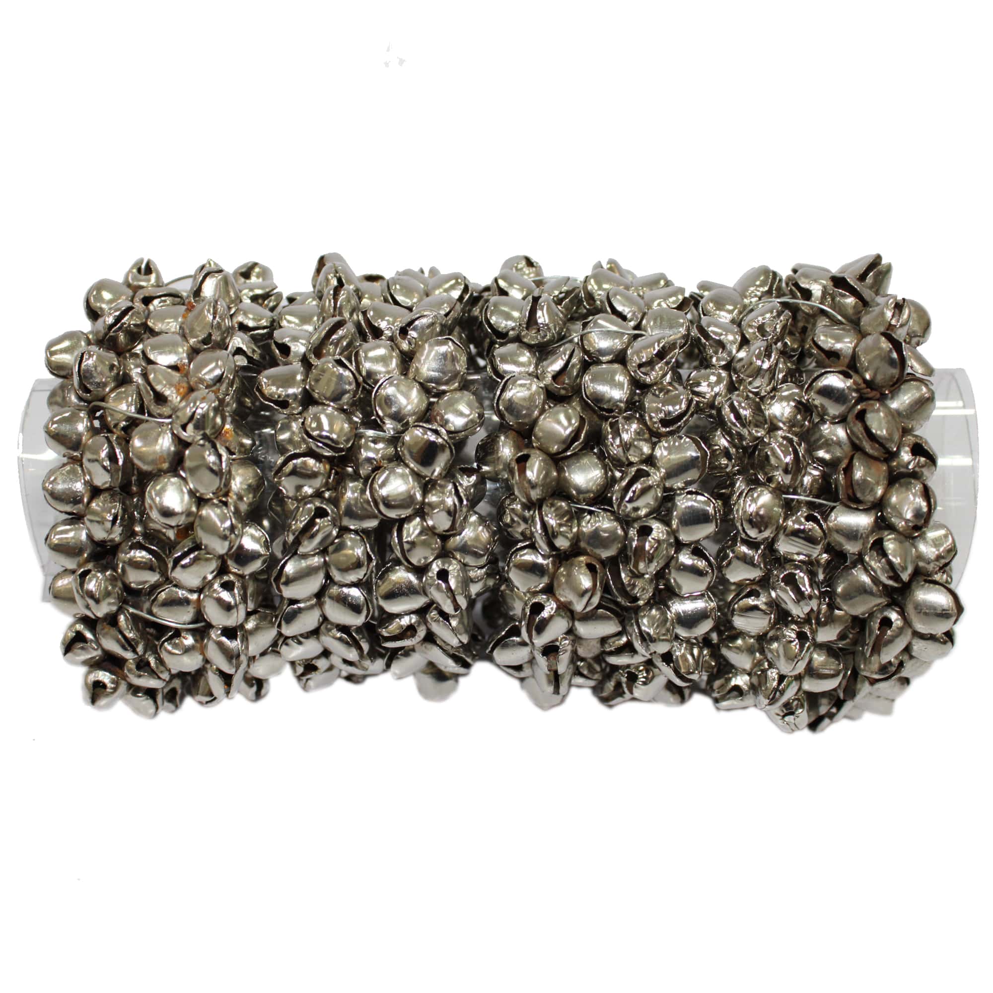 Silver Jingle Bells Napkin Rings Set of Four