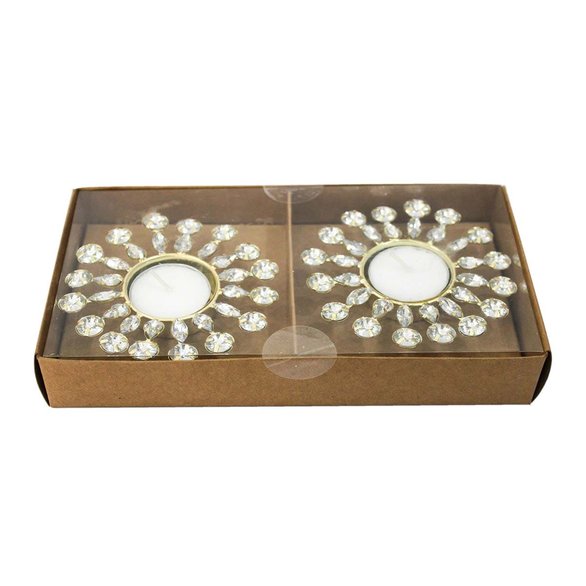 Unique Handcrafted T-Light Holder for Pooja & Decoration (Set of 2)