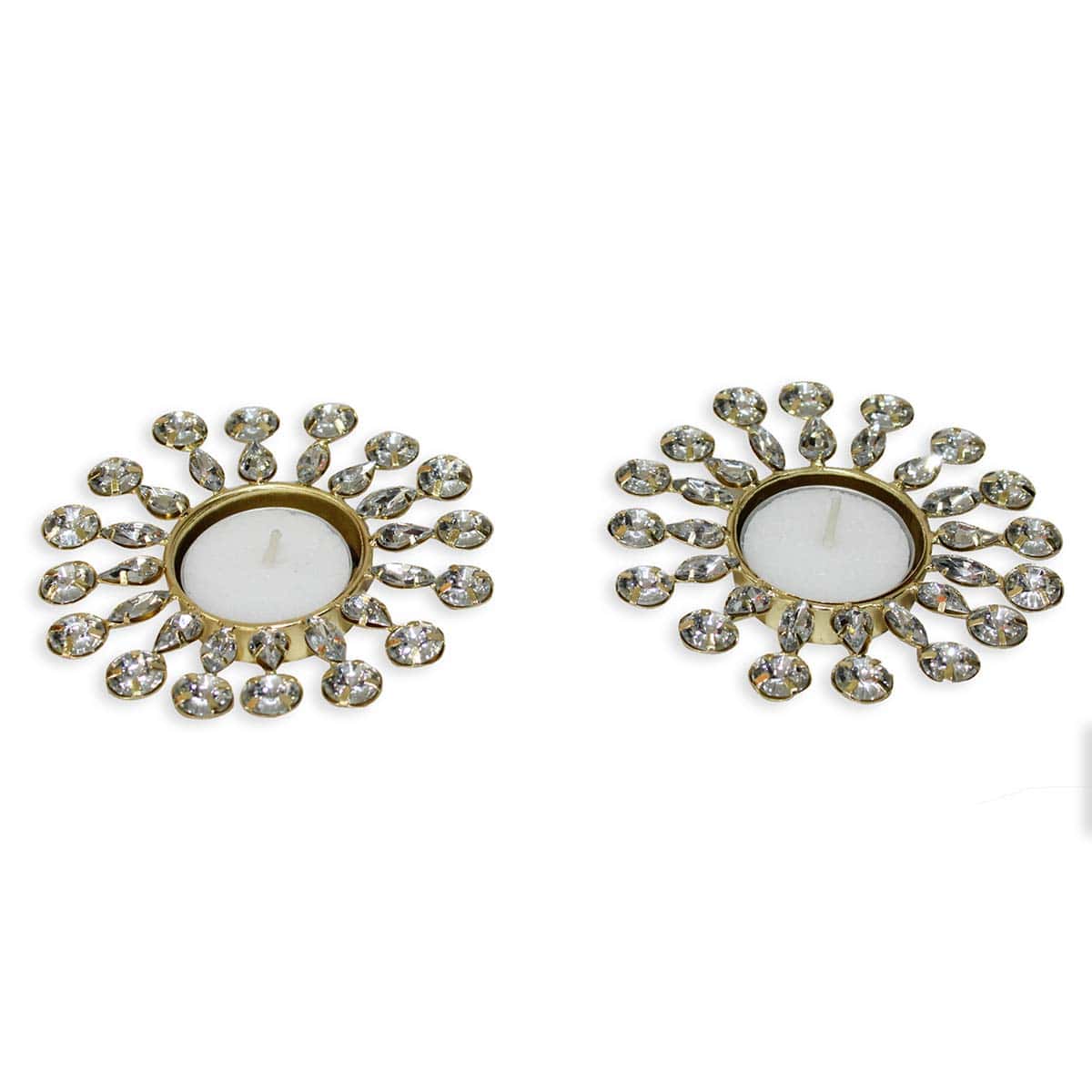 Unique Handcrafted T-Light Holder for Pooja & Decoration (Set of 2)