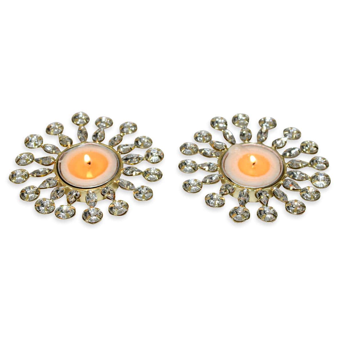 Unique Handcrafted T-Light Holder for Pooja & Decoration (Set of 2)