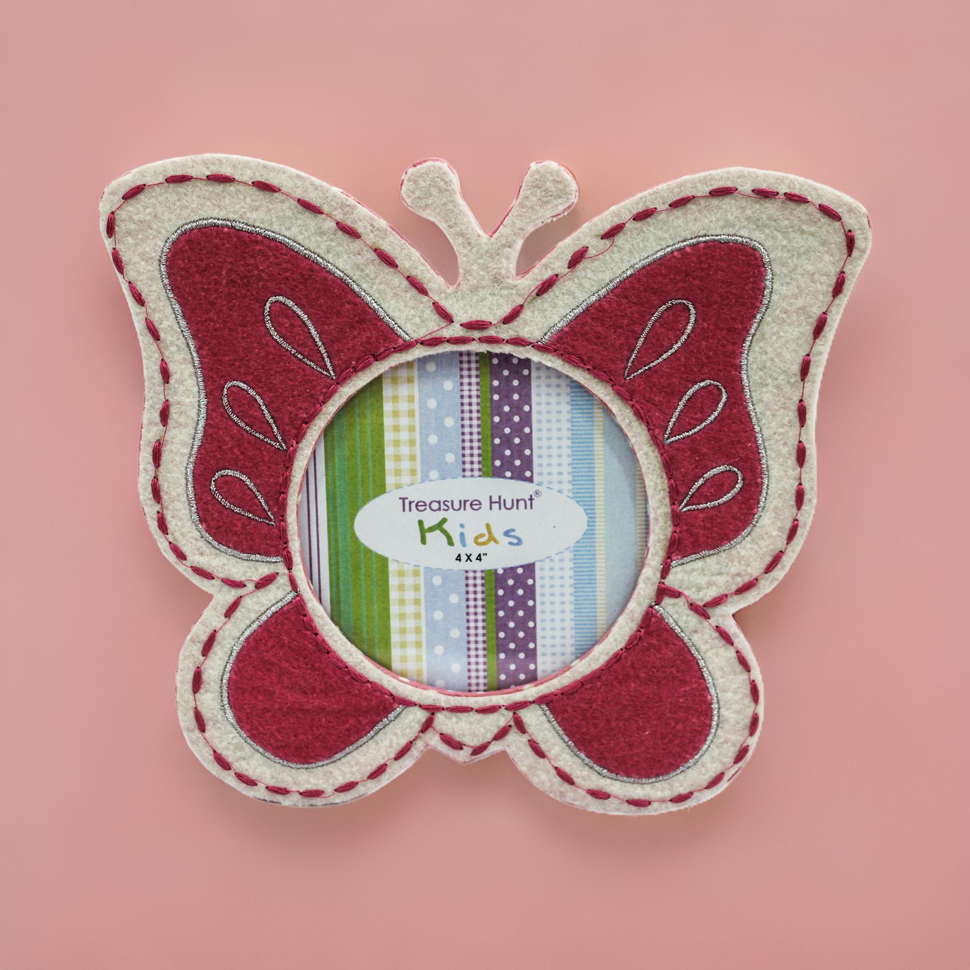 Embroidered Butterfly Shaped Photo Frame for Kids