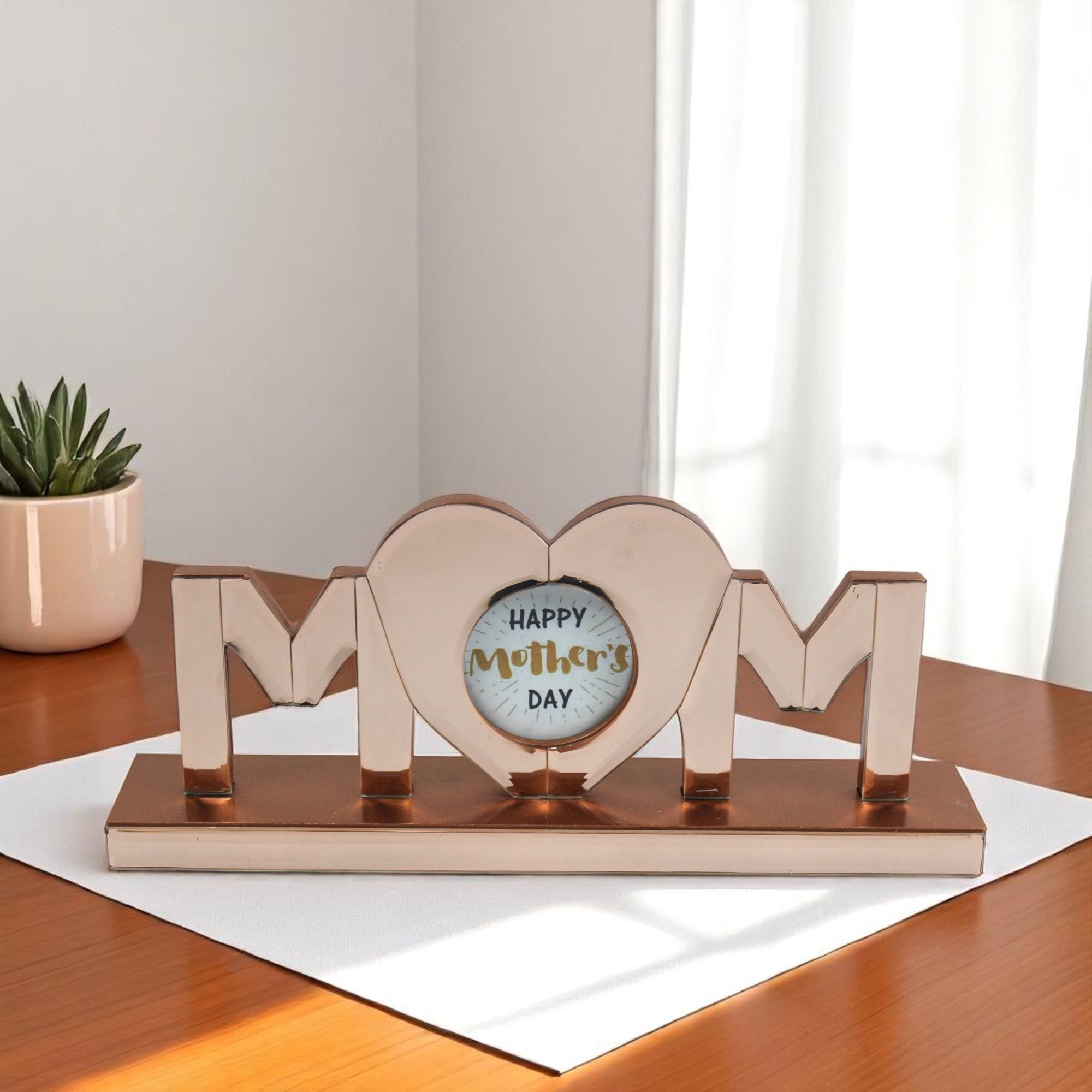 Rose Golden MOM Picture Frame