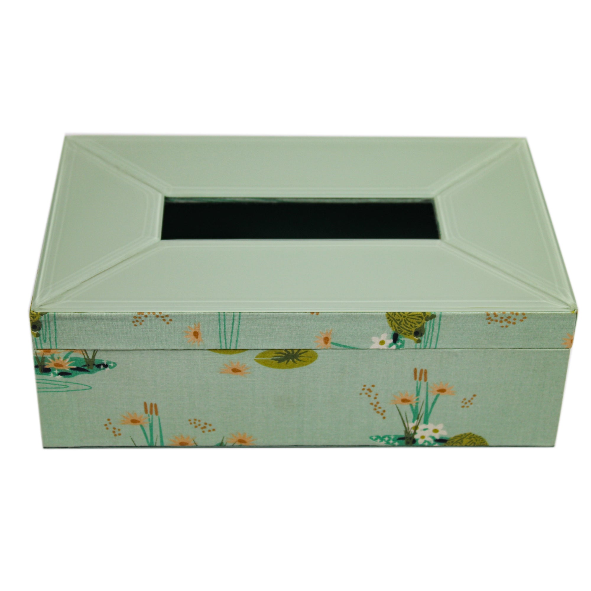 Premium Lacquered Glass Tissue Box