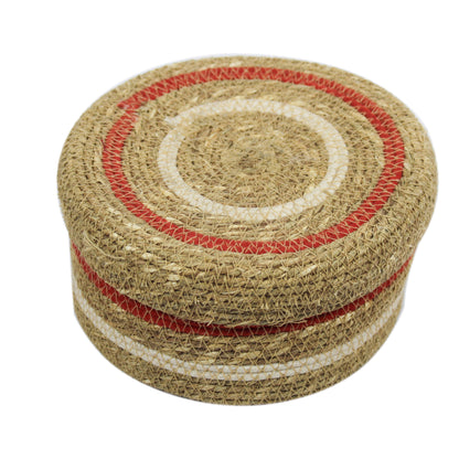 Multipurpose Sea Grass Basket with Lid