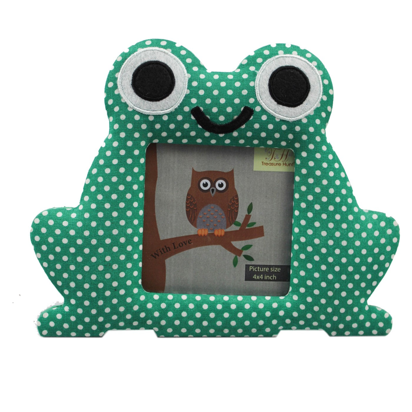 Polka Dots Frog Picture Frame