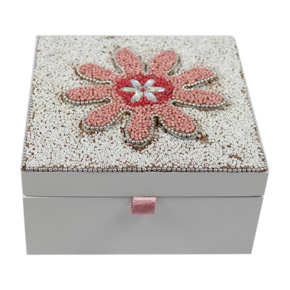 Multicolored Flower Box with Lac Work