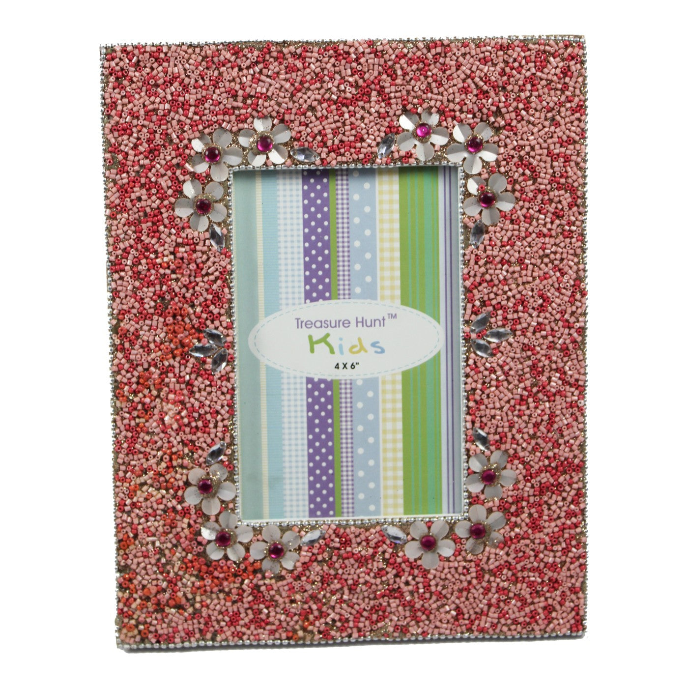 Multicolor Beaded Photo Frame for Kids