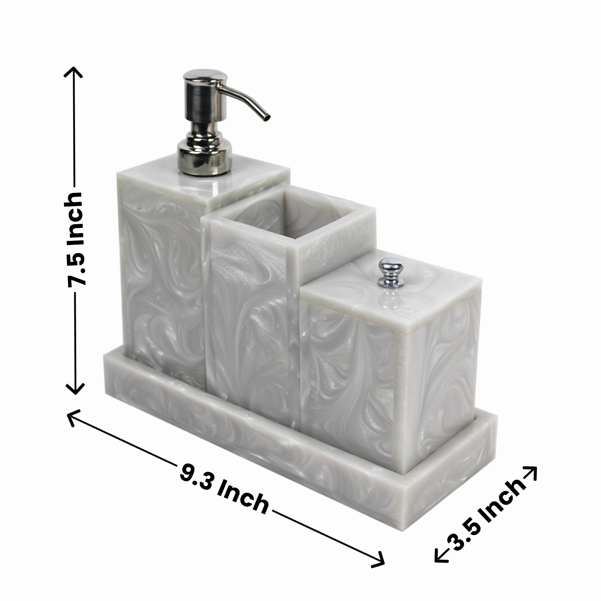 Grey Bathroom for Modern Look Set of Four