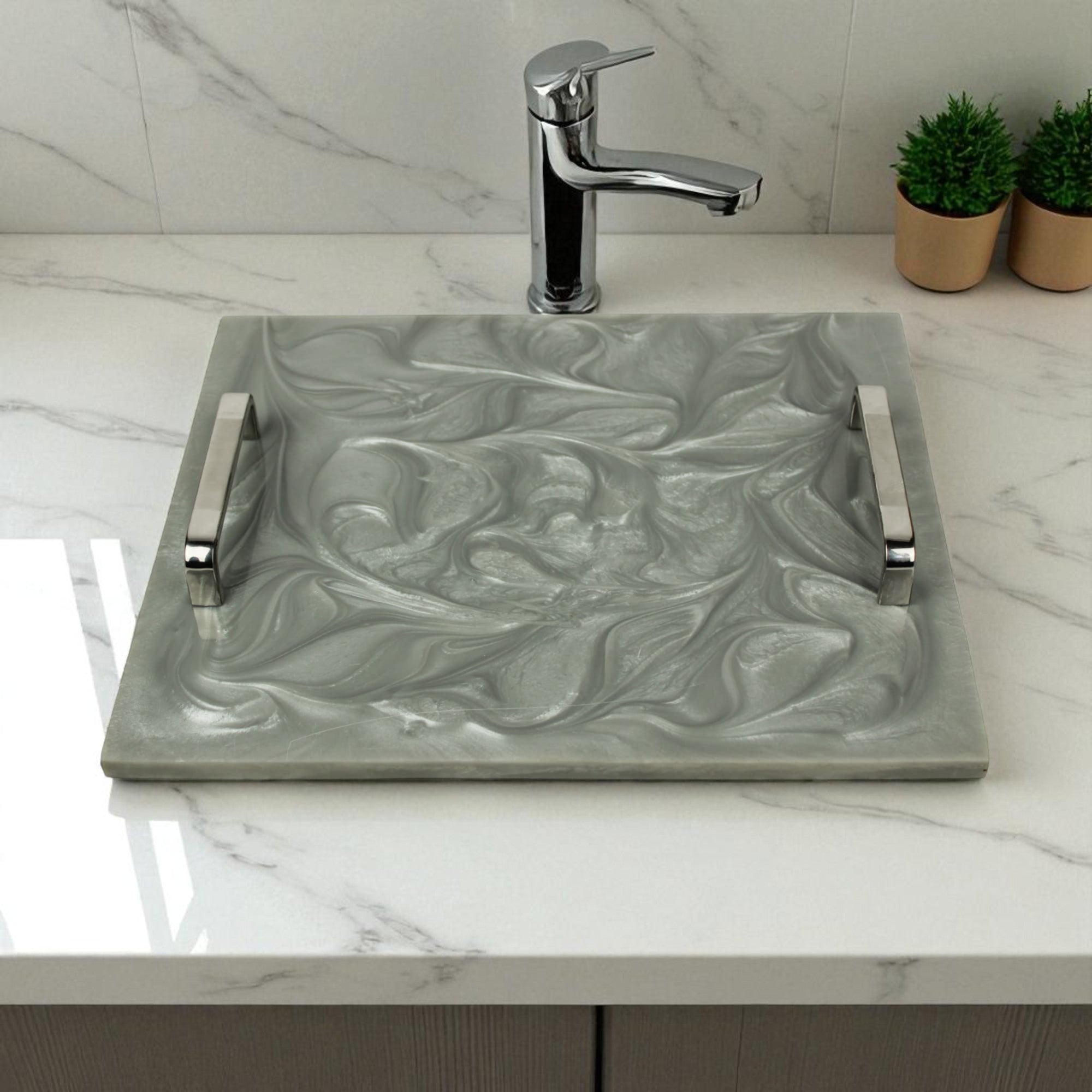 Designer Multi-Purpose Towel Tray