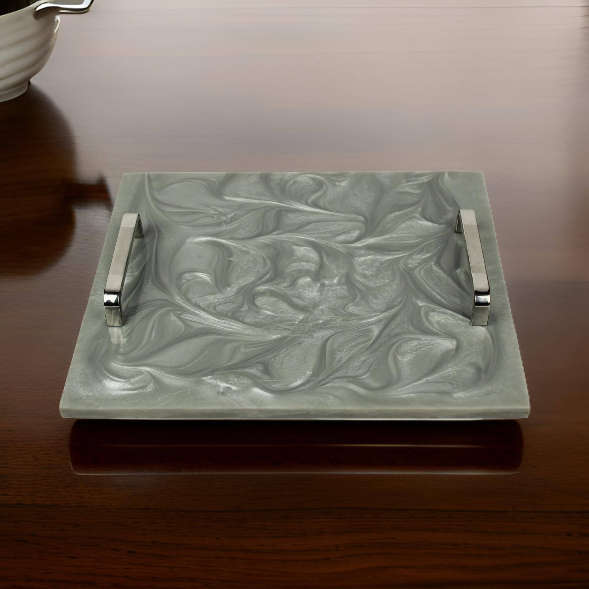 Grey Resin Utility Tray