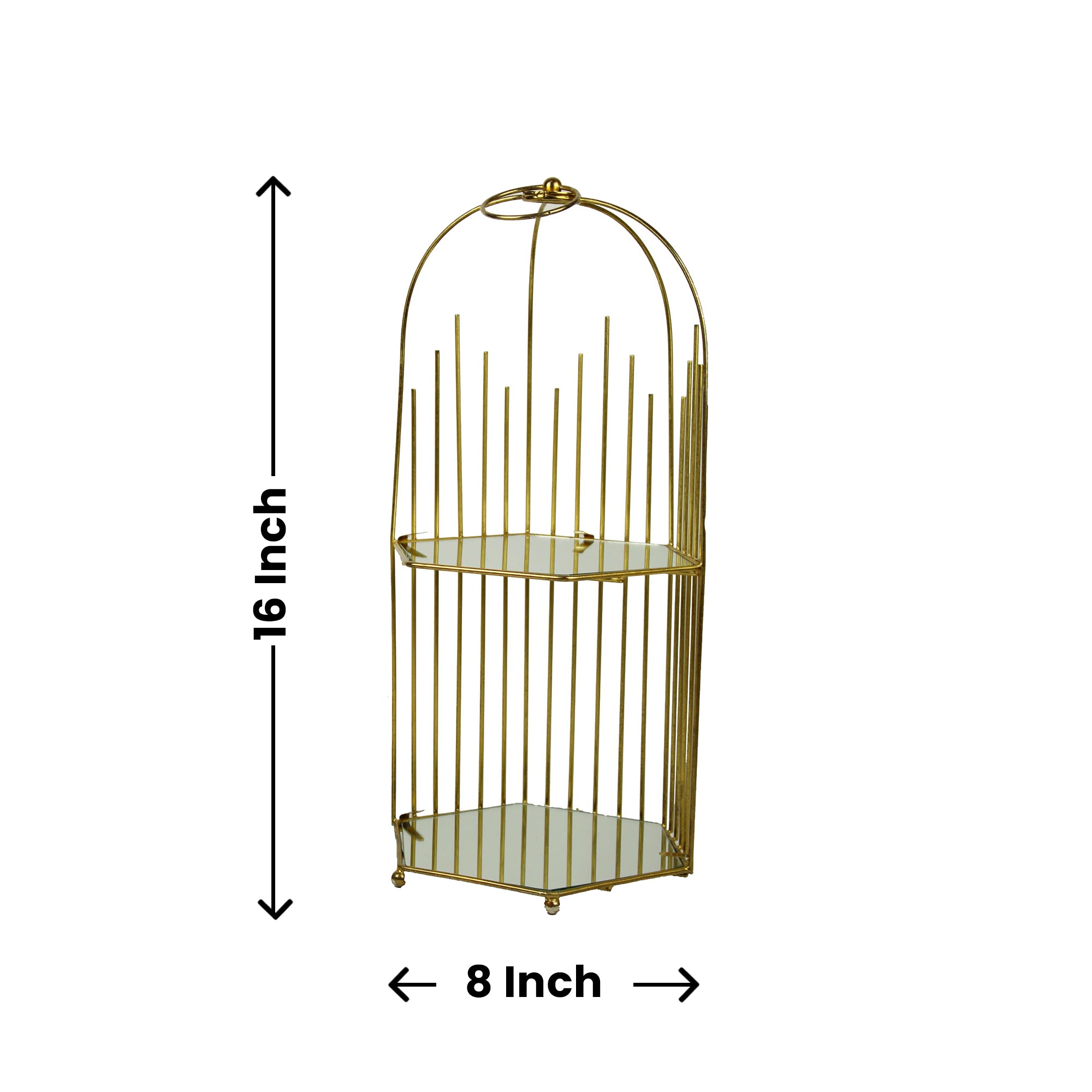 Dresser Makeup Organizer (Large, Cage Shaped)