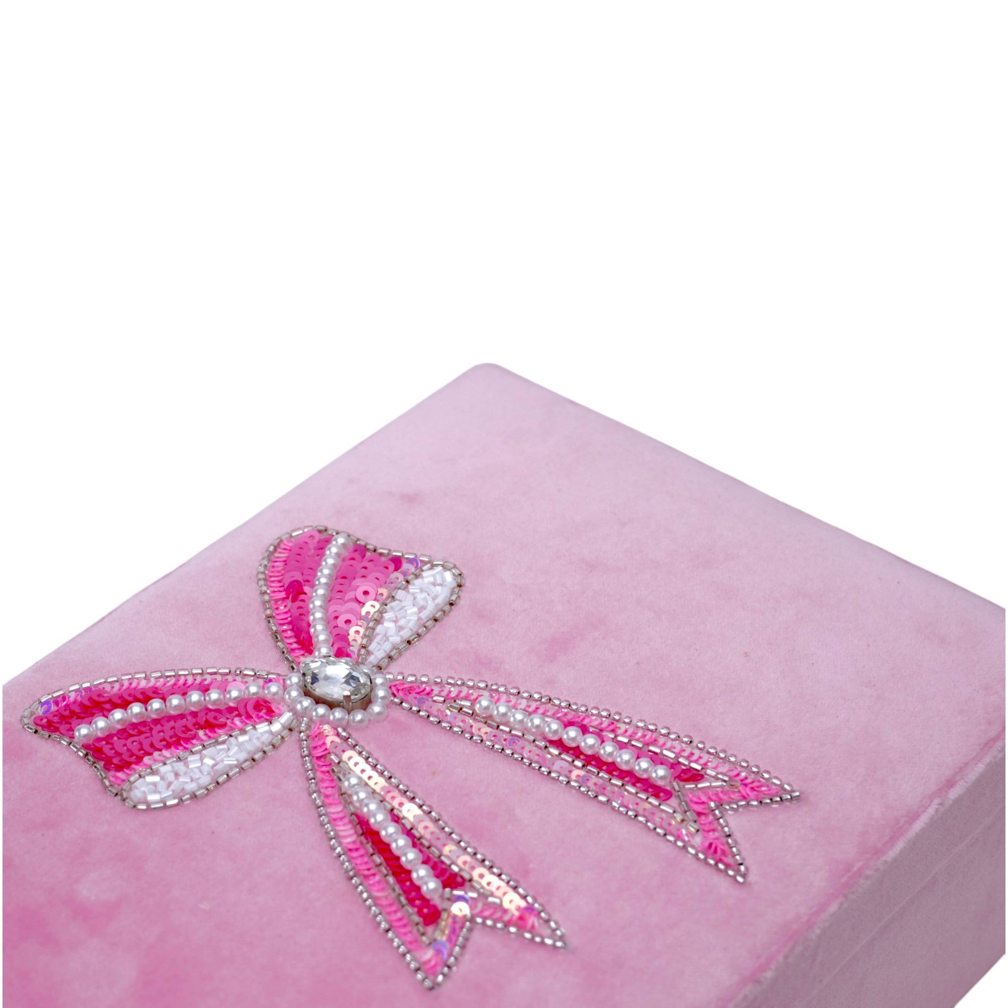 Bow Beaded Stationary Box for Kids