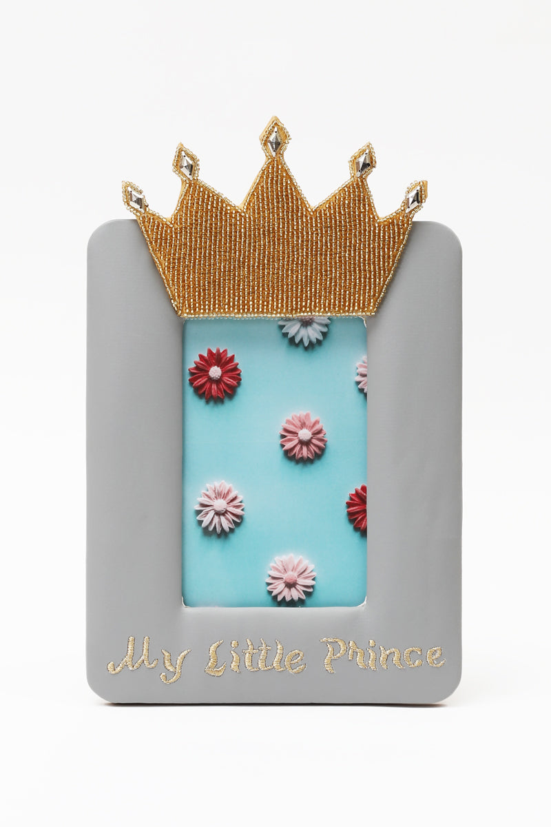 Crown Beaded Picture Frame