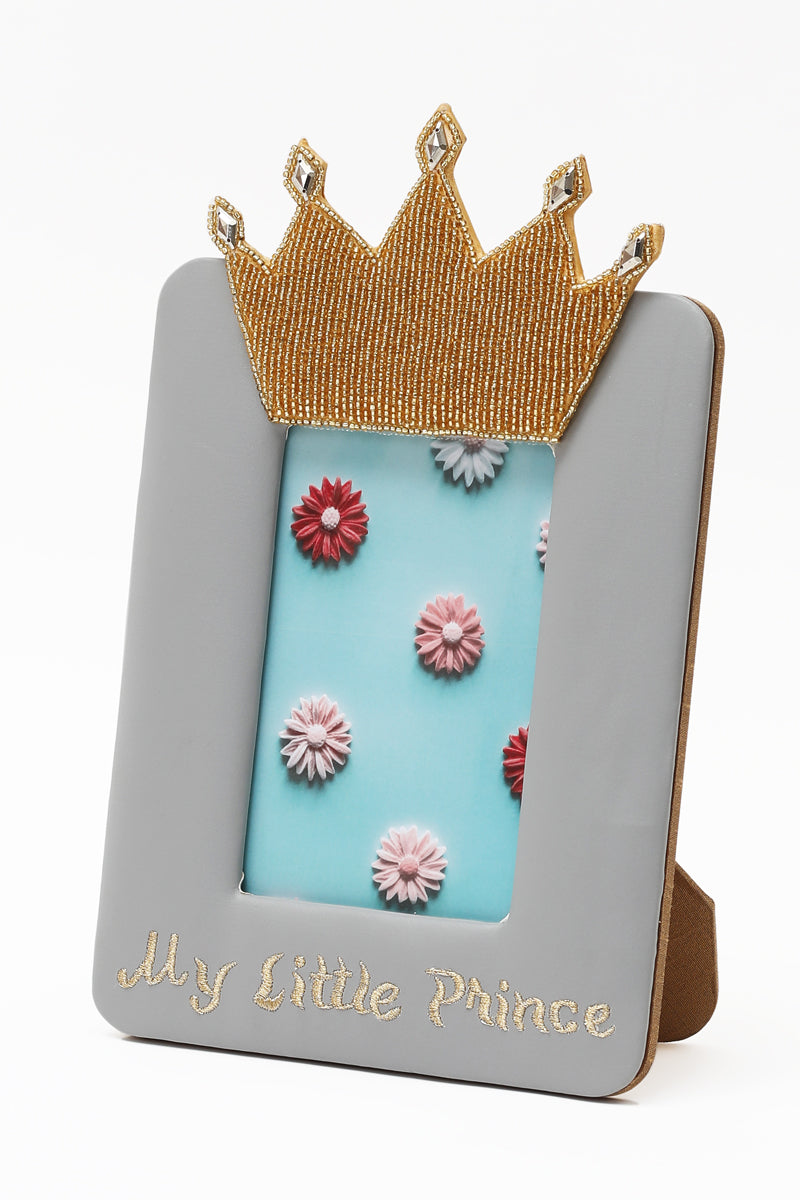 Crown Beaded Picture Frame