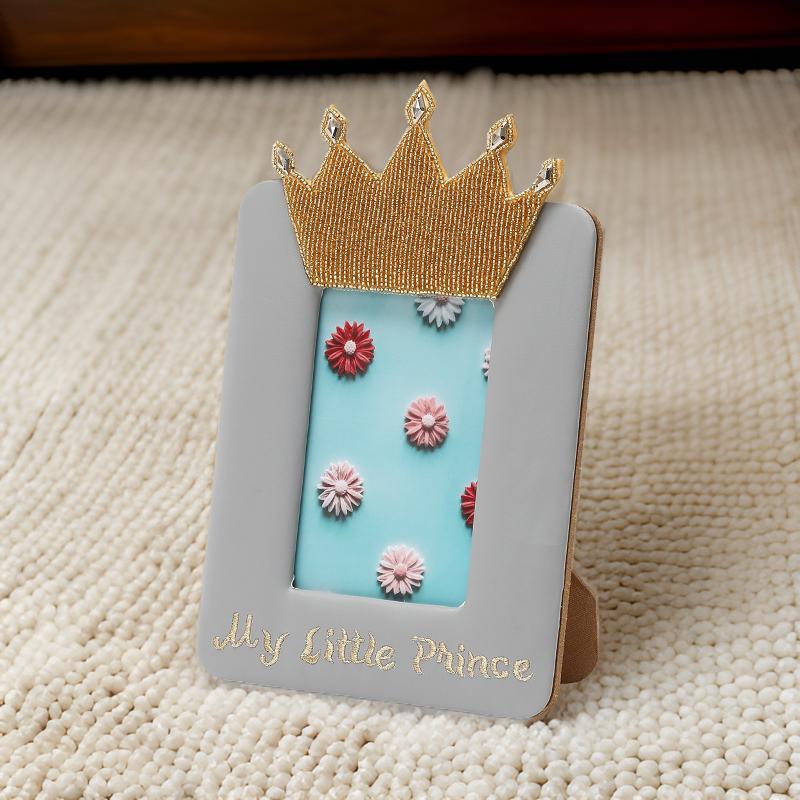 Crown Beaded Picture Frame