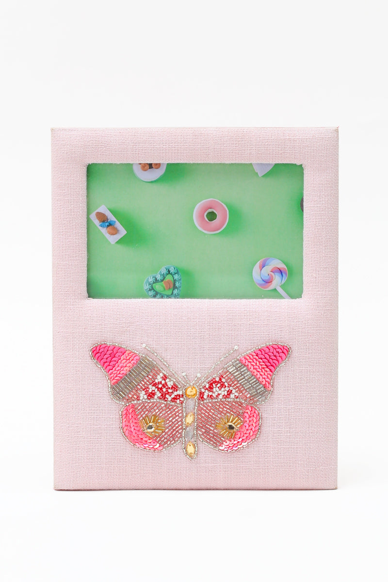 Multicolored Butterfly Embroidered Photo-Frame for Kids