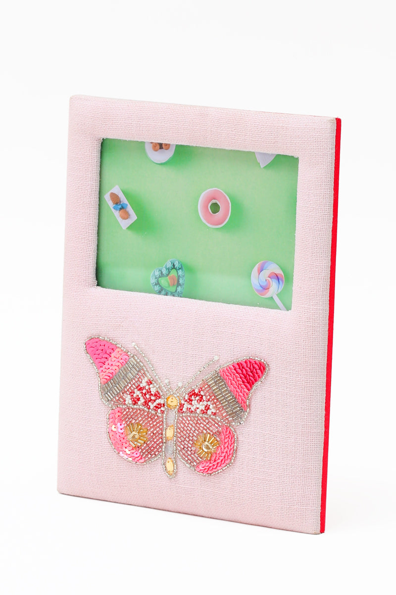 Multicolored Butterfly Embroidered Photo-Frame for Kids