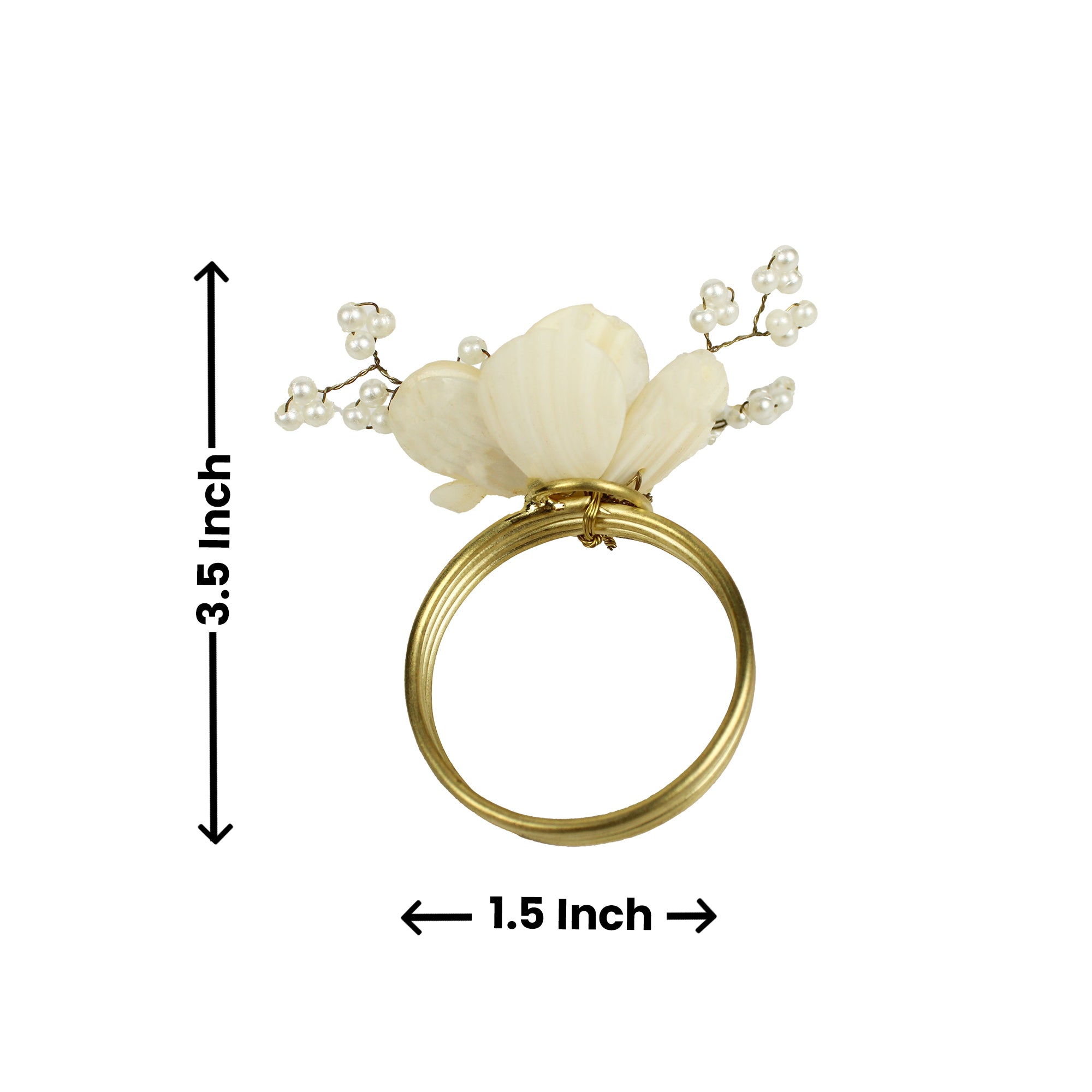 Jeweled Napkin Ring Set of Four