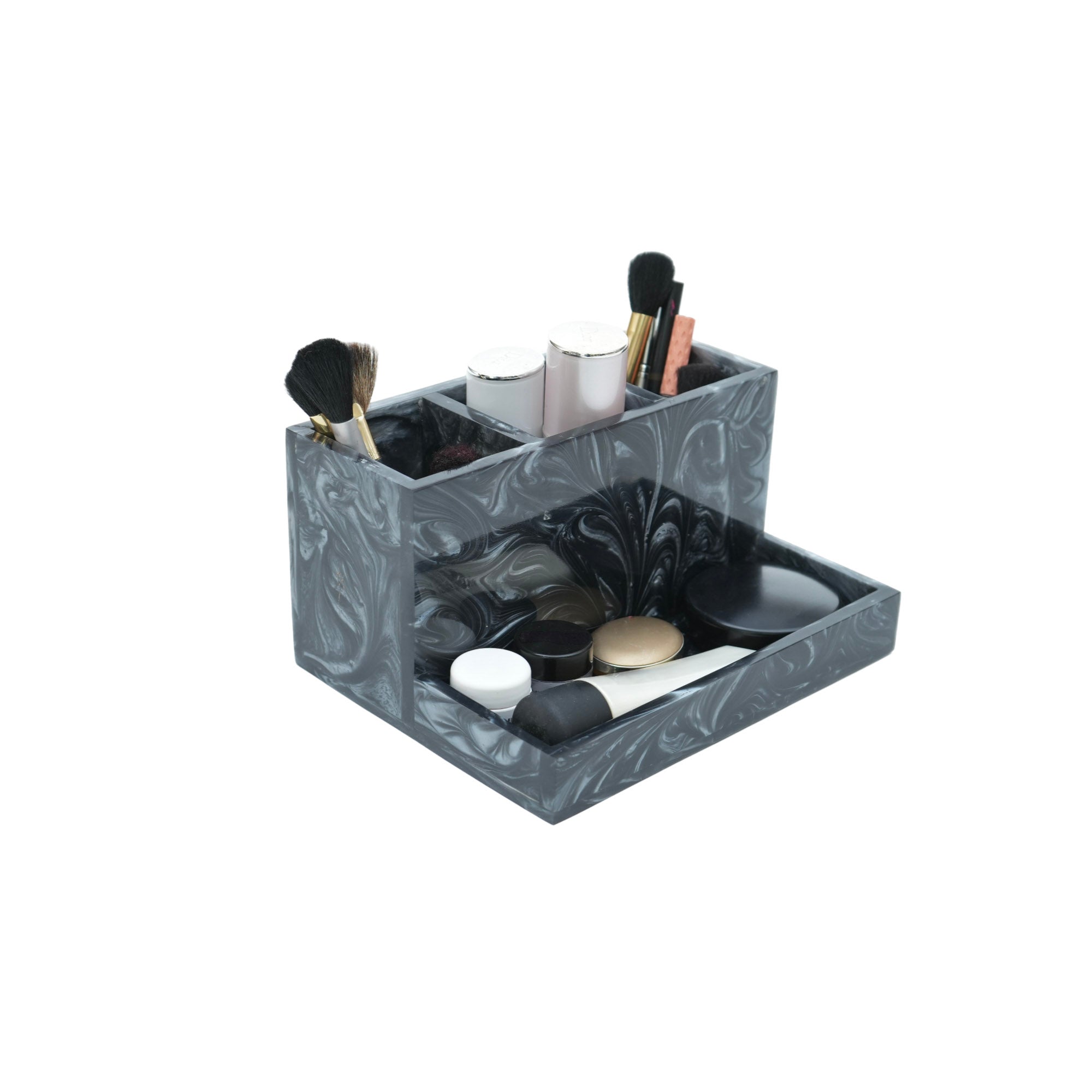 Sleek Resin Multipurpose Bathroom & makeup Holder