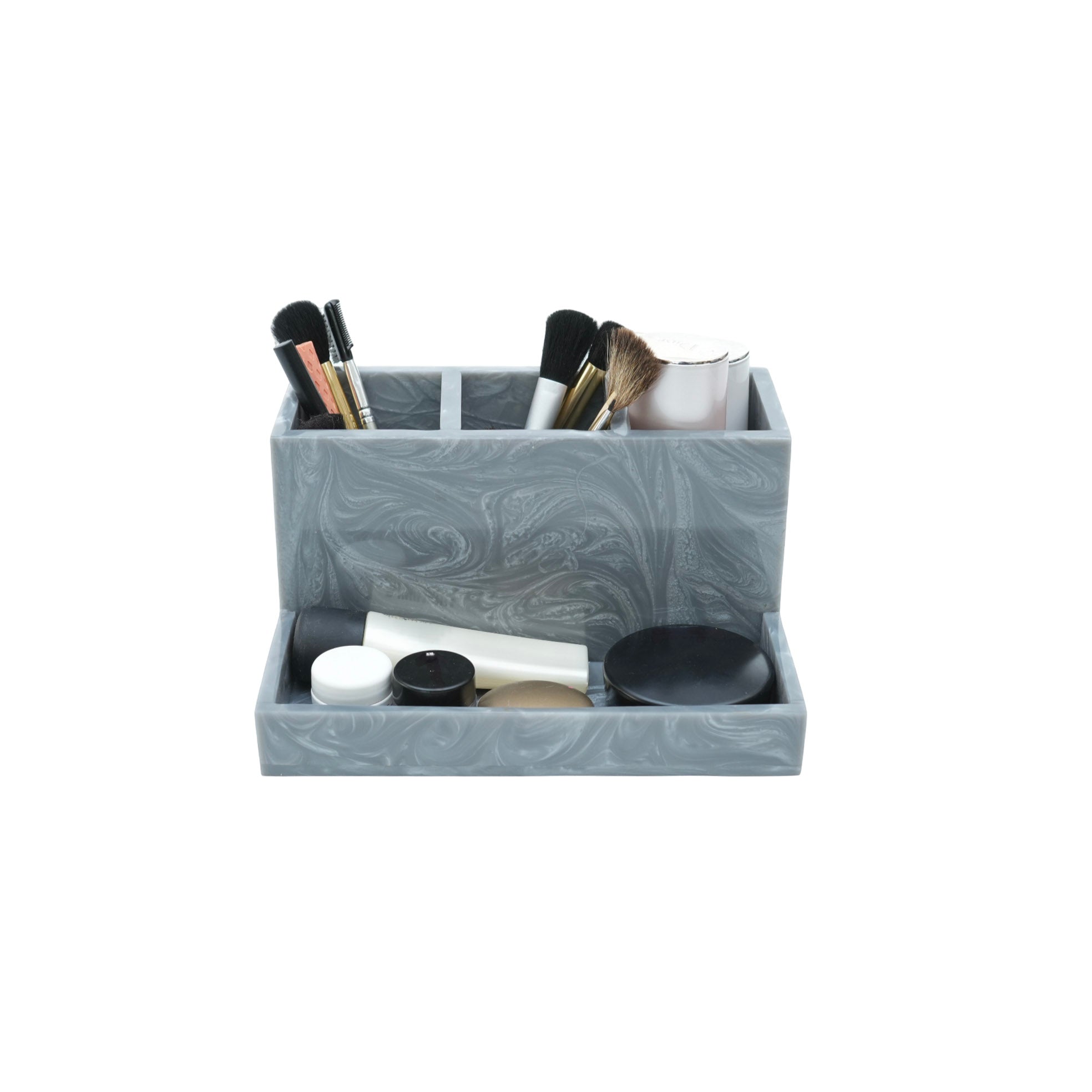  Sophisticated Resin Look Makeup Organizer 