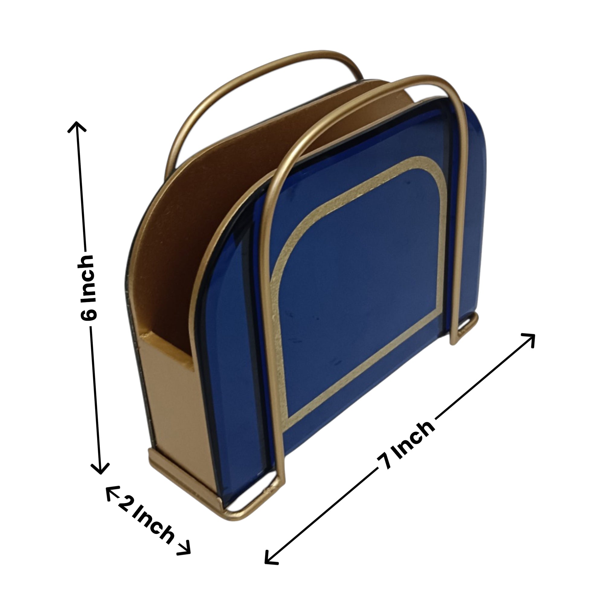 Designer Blue Tissue Holder