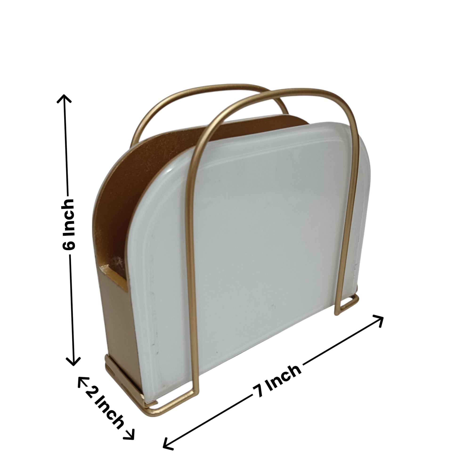 Designer White Tissue Holder