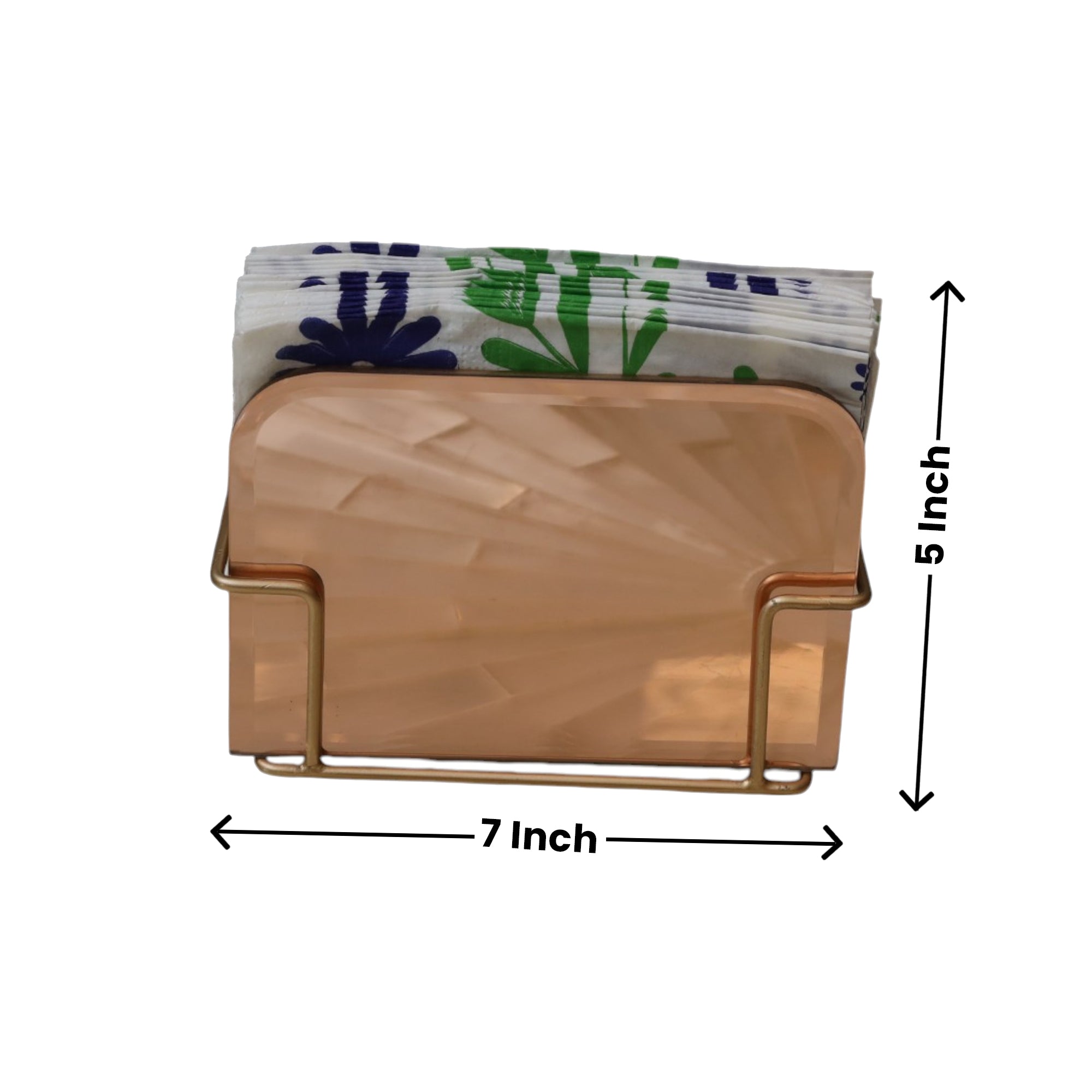 Designer Rose Gold Tissue Holder