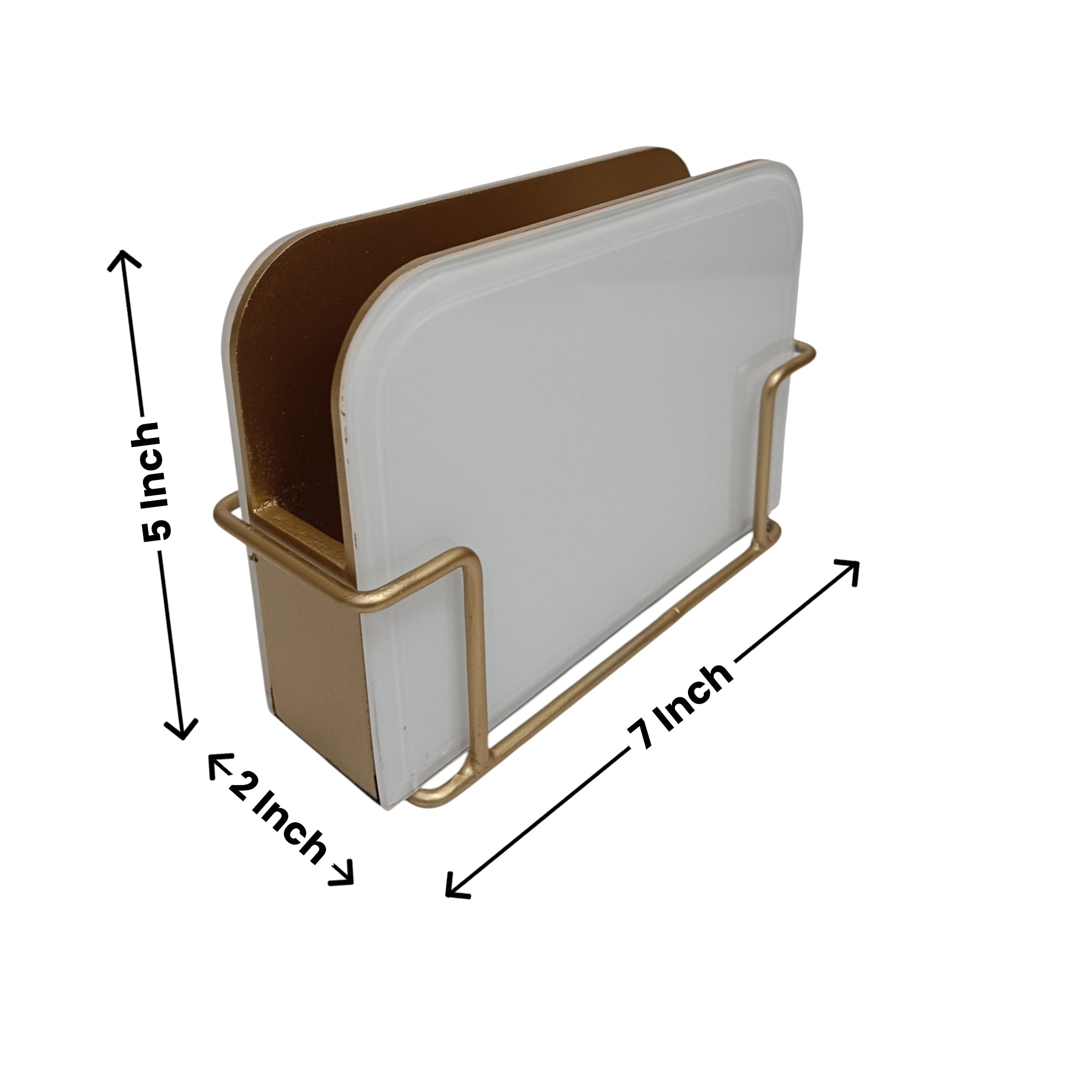 Designer White Tissue Holder