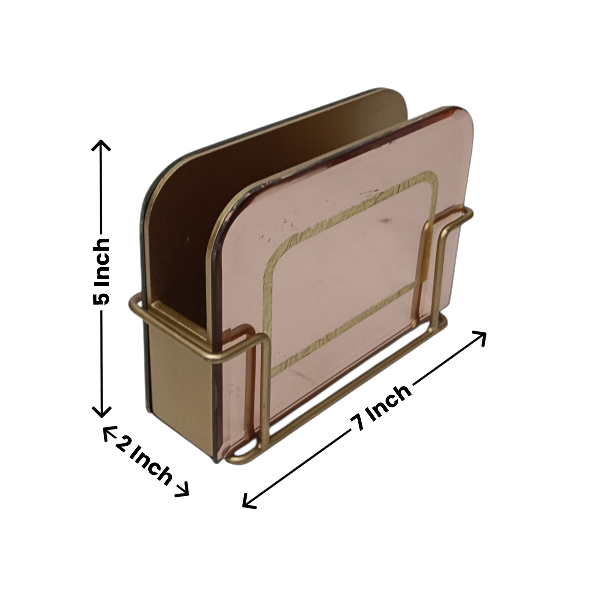 Designer Rose Gold Tissue Holder