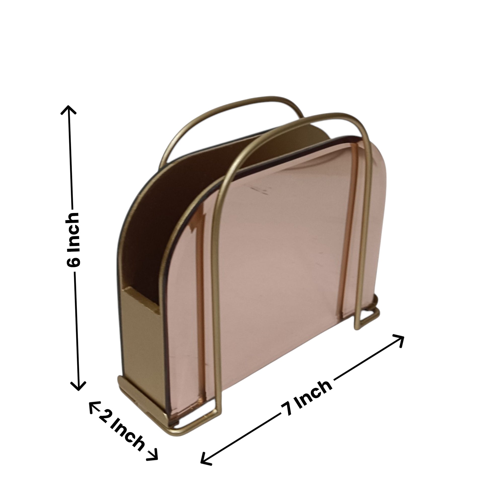 Designer Rose Gold Tissue Holder