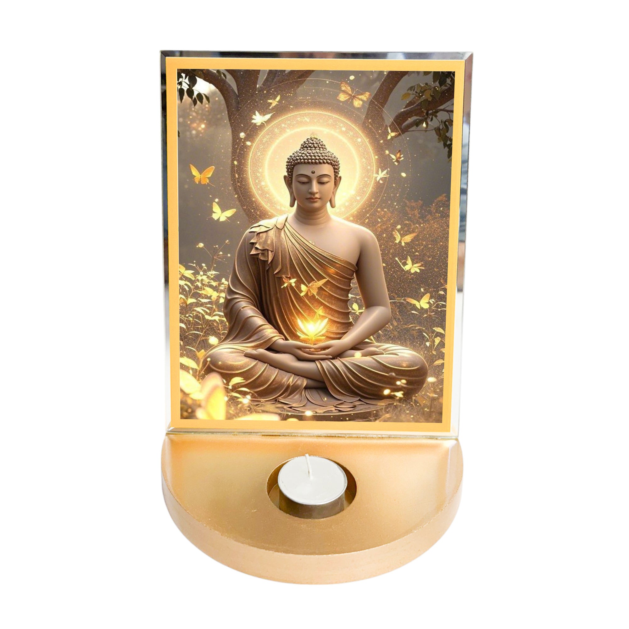  Buddha with T-light for Blessings 