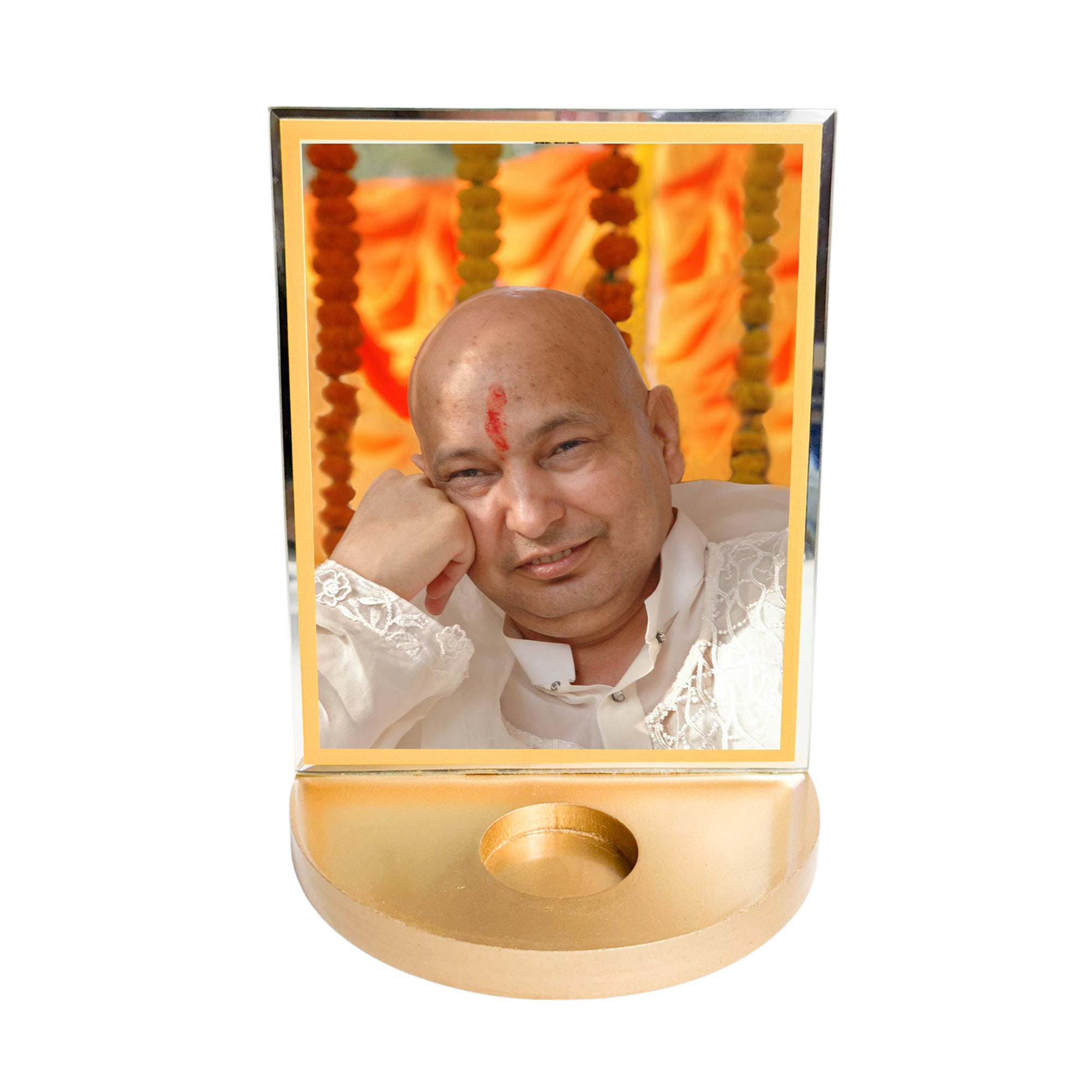  Guruji Swaroop with T-light for Blessings 