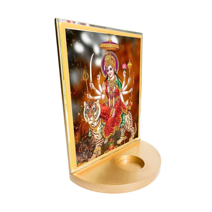 Sherawali Mata Devi with T-light for Blessings