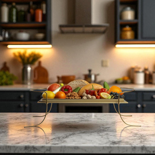 Premium Metal Serving Food Platter