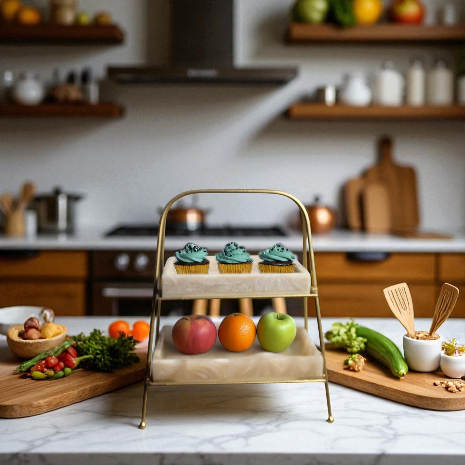 Premium Metal Serving Food Platter