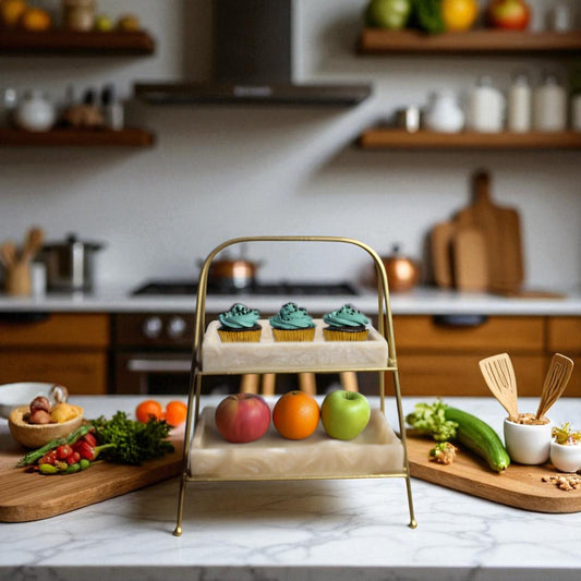 Premium Metal Serving Food Platter