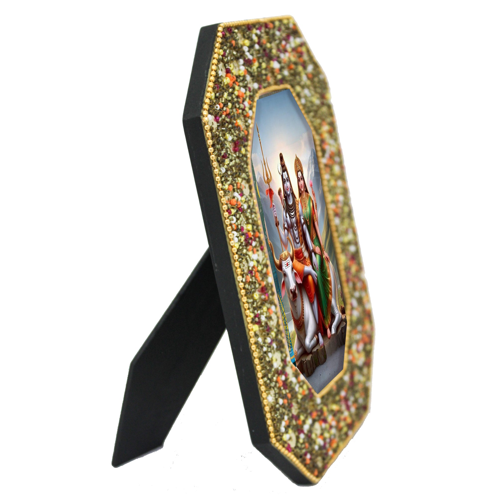 Handcrafted Lord Shiva & Goddess Parvati Ji Photo Frame