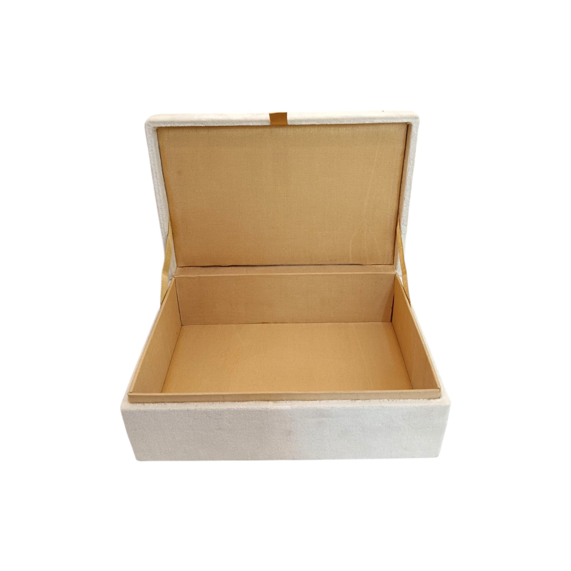 Crown Embroidered Velvet Jewellery Box